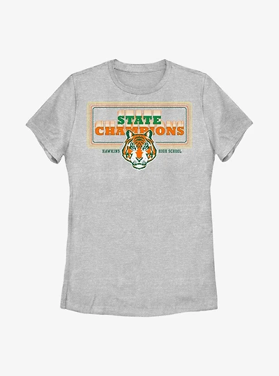 Stranger Things Hawkins State Champion Womens T-Shirt