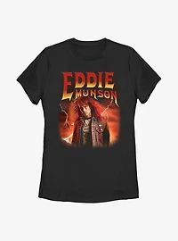 Stranger Things Metal Eddie Munson Womens T-Shirt