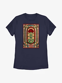 Stranger Things Rose Stained Glass Womens T-Shirt