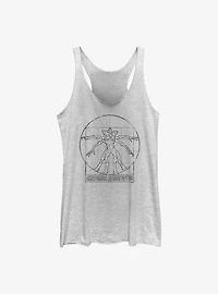 Stranger Things Vitruvian Demogorgon Womens Tank Top