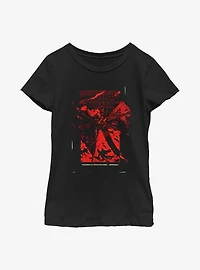 Stranger Things Distort Poster Youth Girls T-Shirt