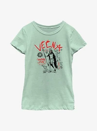 Stranger Things Vecna Stat Doodles Youth Girls T-Shirt