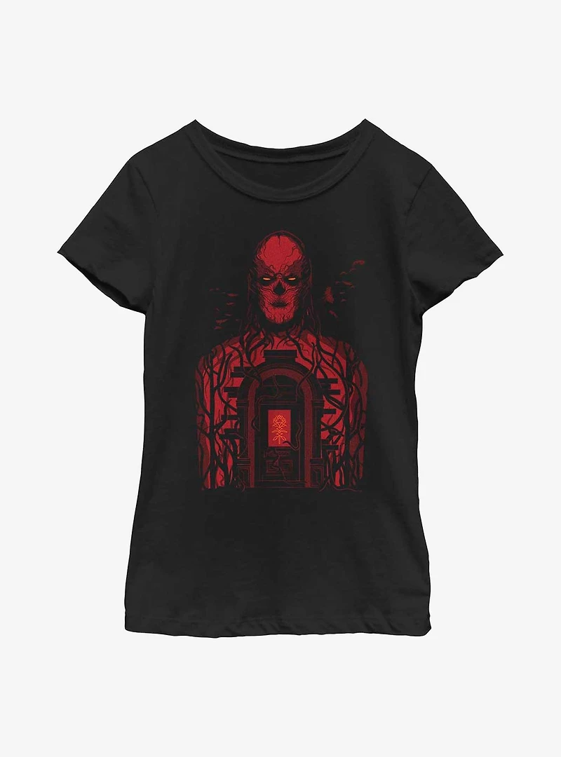 Stranger Things Vecna Door Youth Girls T-Shirt