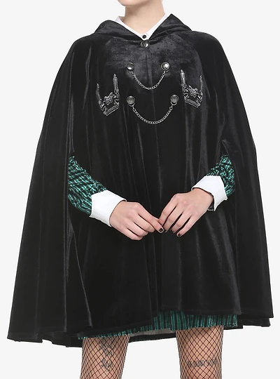 Her Universe Disney The Haunted Mansion Gargoyle Velvet Girls Hooded Cape