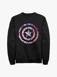 Marvel Captain America Shield Tie-Dye Sweatshirt