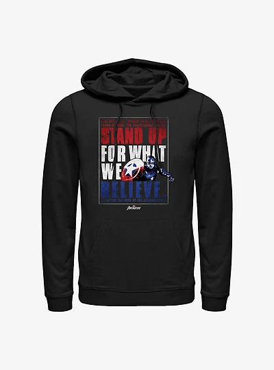 Marvel Captain America Stand Up For What We Believe Hoodie