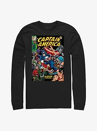 Marvel Captain America Comic Cover Long Sleeve T-Shirt