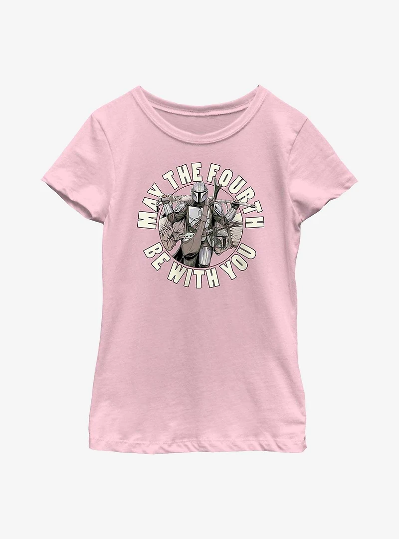Star Wars The Mandalorian May Fourth Be With You Youth Girls T-Shirt