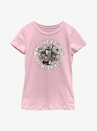 Star Wars The Mandalorian May Fourth Be With You Youth Girls T-Shirt