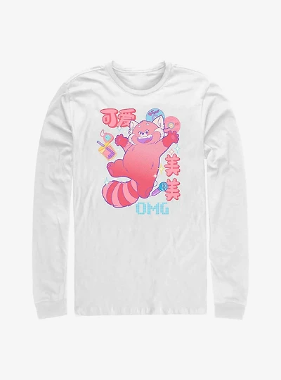 Disney Pixar Turning Red Panda Schematics Long-Sleeve T-Shirt