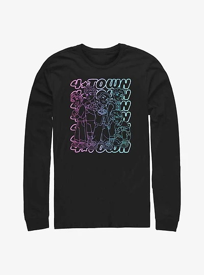Disney Pixar Turning Red Pastel 4*Town Long-Sleeve T-Shirt
