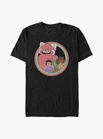 Disney Pixar Turning Red Circle Friend Group T-Shirt