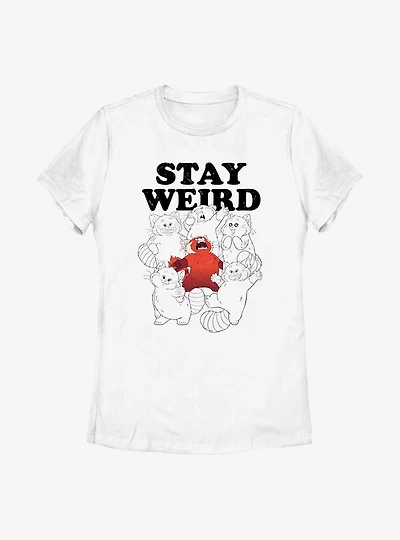Disney Pixar Turning Red Stay Weird Womens T-Shirt