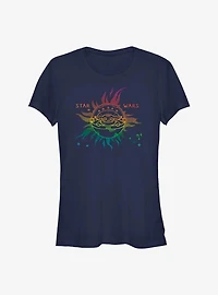 Star Wars The Mandalorian Celestial Sun Grogu Girls T-Shirt