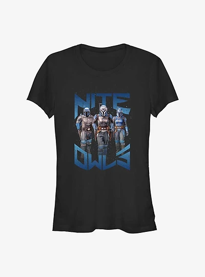 Star Wars The Mandalorian Nite Owls Girls T-Shirt