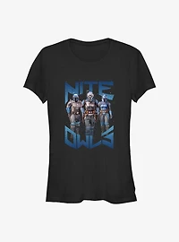Star Wars The Mandalorian Nite Owls Girls T-Shirt