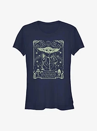Star Wars The Mandalorian Starry Grogu Girls T-Shirt