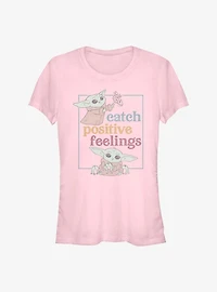 Star Wars The Mandalorian Positive Feelings Girls T-Shirt