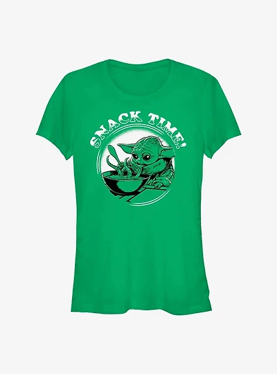 Star Wars The Mandalorian Snack Time Girls T-Shirt