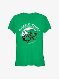 Star Wars The Mandalorian Snack Time Girls T-Shirt