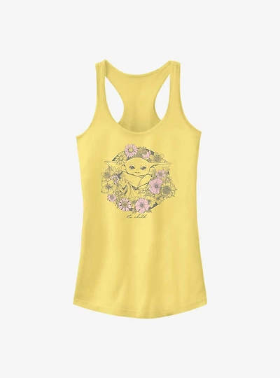Star Wars The Mandalorian Child Floral Girls Tank