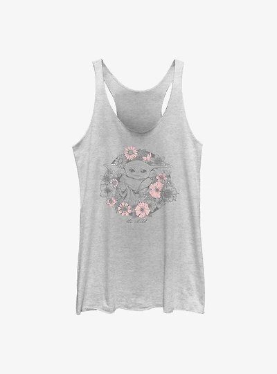 Star Wars The Mandalorian Child Floral Girls Tank