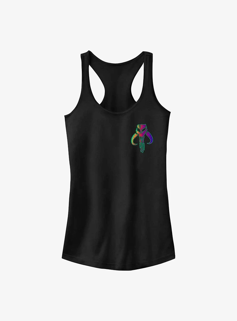 Star Wars The Mandalorian Neon Mythosaur Icon Girls Tank