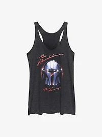 Star Wars The Mandalorian Helmet Chrome Girls Tank
