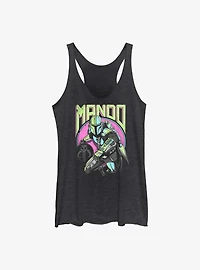 Star Wars The Mandalorian New Wave Girls Tank Top