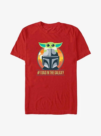 Star Wars The Mandalorian Father's Day Mando Piggy Back T-Shirt