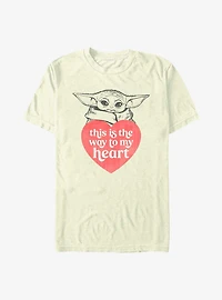 Star Wars The Mandalorian Valentine's Day Way To My Heart T-Shirt