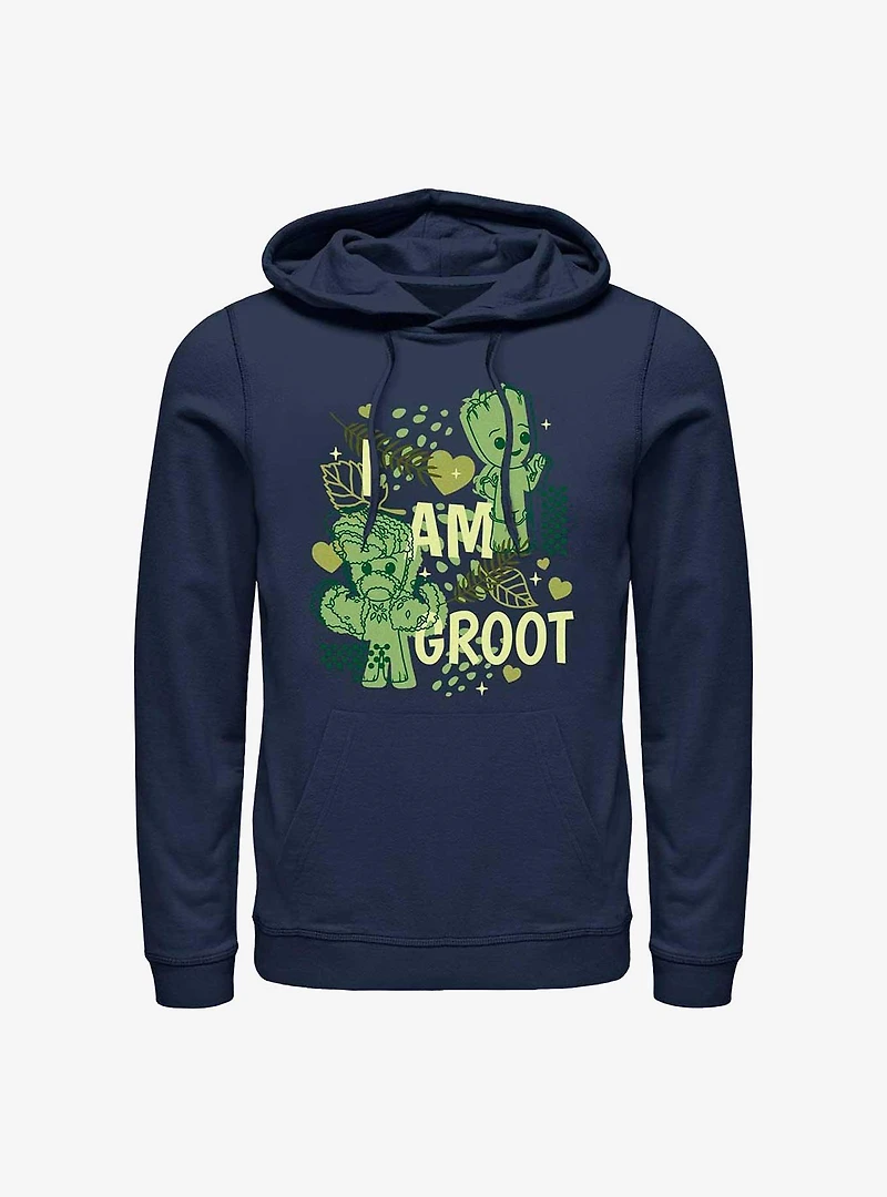Marvel I Am Groot Leaf Heart Hoodie