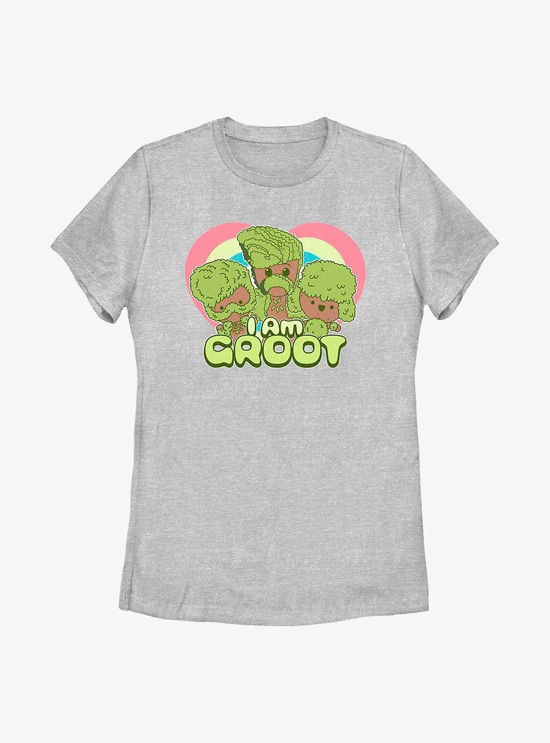 Marvel I Am Groot Hearts Trio Womens T-Shirt