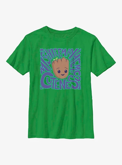 Marvel I Am Groot Mischief, Mayhem, Cuteness Youth T-Shirt