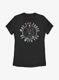 Star Wars The Mandalorian Looking Scary Luke Womens T-Shirt