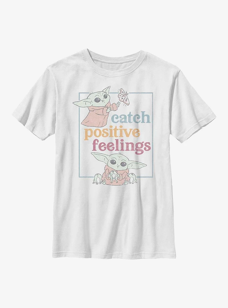 Star Wars The Mandalorian Positive Feelings Youth T-Shirt