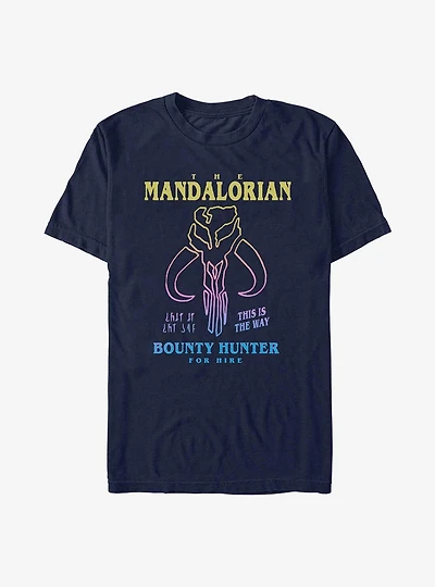 Star Wars The Mandalorian Symbol Drawn T-Shirt