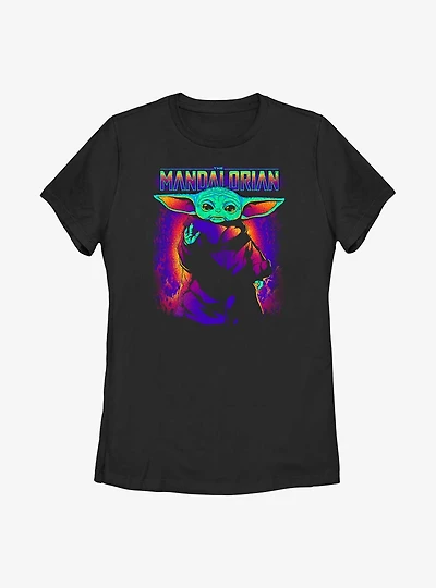 Star Wars The Mandalorian Neon Primary Child Womens T-Shirt