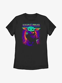 Star Wars The Mandalorian Neon Primary Child Womens T-Shirt