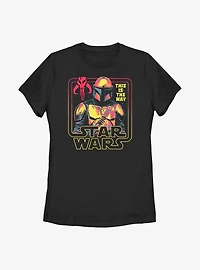 Star Wars The Mandalorian Protector Womens T-Shirt