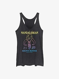 Star Wars The Mandalorian Symbol Drawn Womens Tank Top