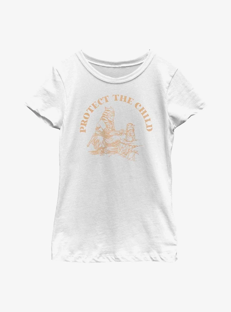 Star Wars The Mandalorian Protect Child Youth Girls T-Shirt