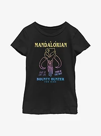 Star Wars The Mandalorian Symbol Drawn Youth Girls T-Shirt