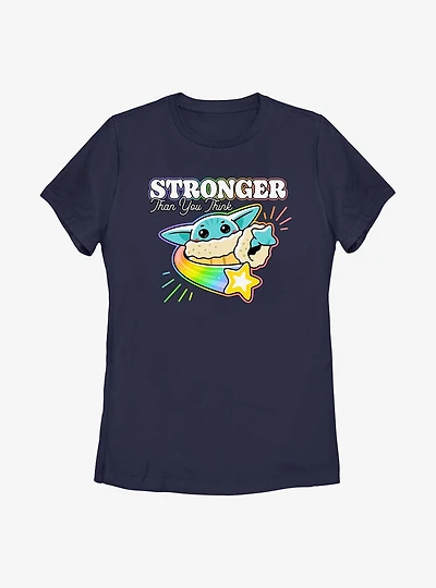 Star Wars The Mandalorian Stronger Than You Think Womens T-Shirt
