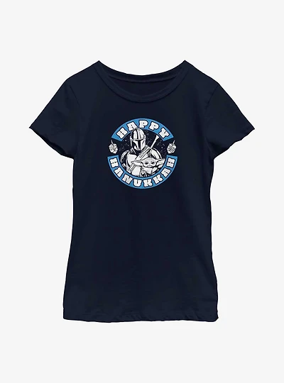 Star Wars The Mandalorian Hanukkah Youth Girls T-Shirt