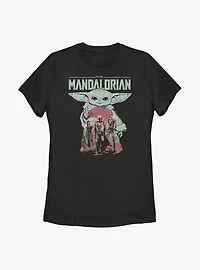 Star Wars The Mandalorian Child Fill Womens T-Shirt