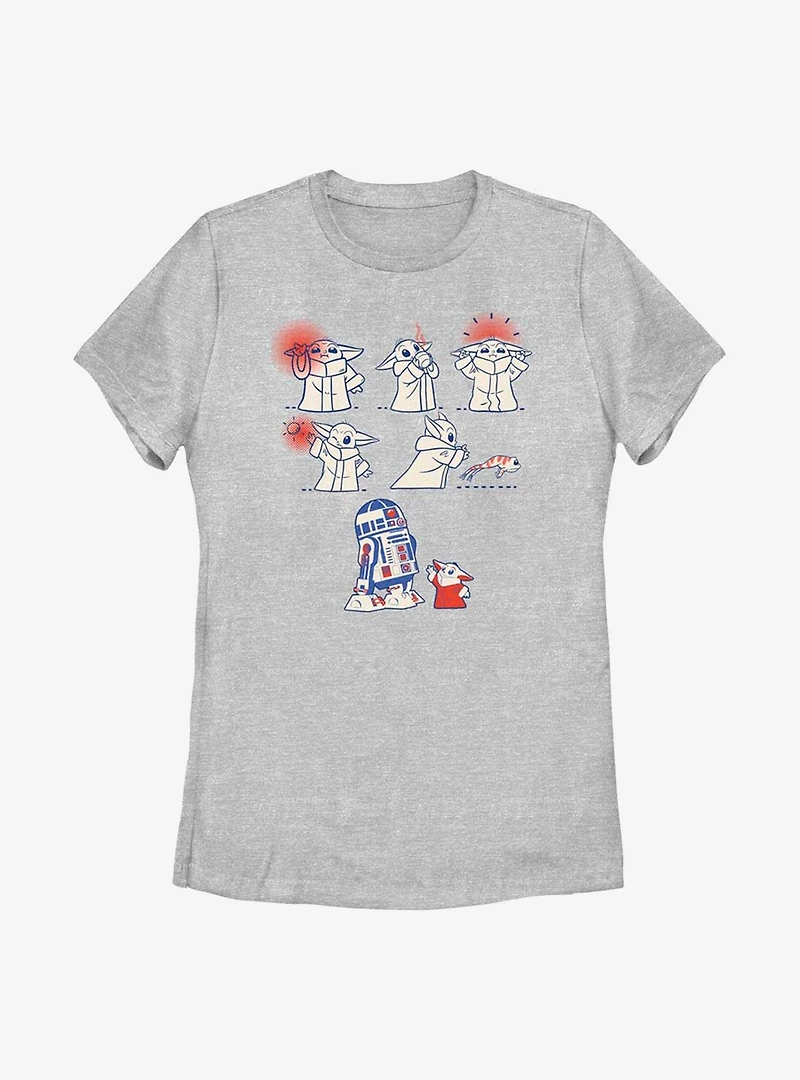 Star Wars The Mandalorian Child Flag Womens T-Shirt