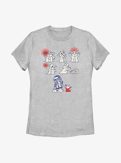 Star Wars The Mandalorian Child Flag Womens T-Shirt