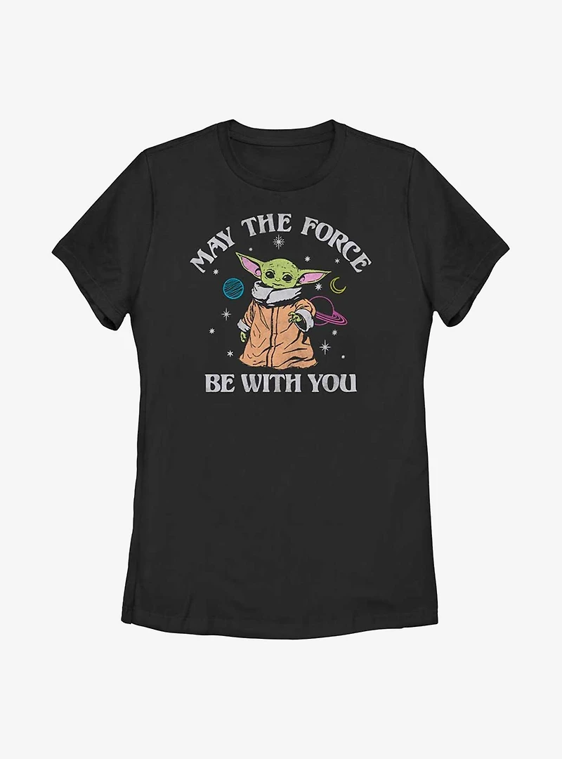 Star Wars The Mandalorian Child Force Womens T-Shirt