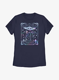 Star Wars The Mandalorian Child Holographic Womens T-Shirt